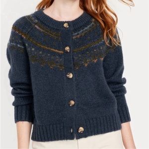 Old Navy Fair Isle Cardigan Sweater